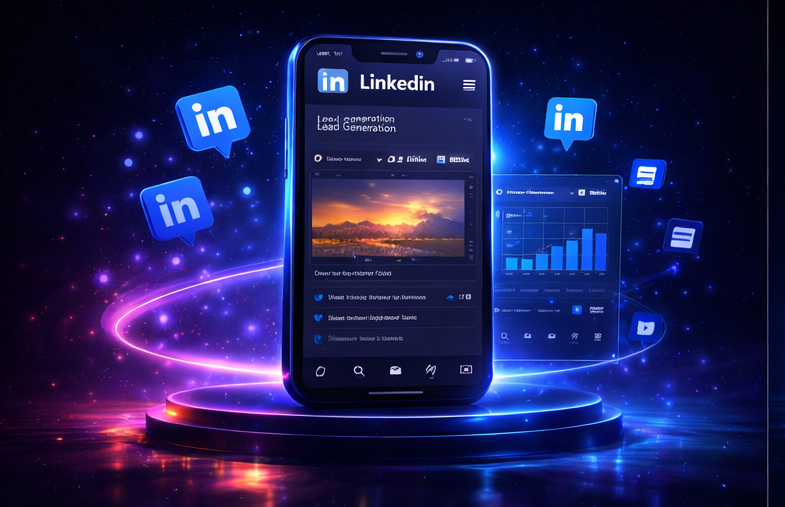 LinkedIn marketing showcase for B2B authority building and lead generation in India